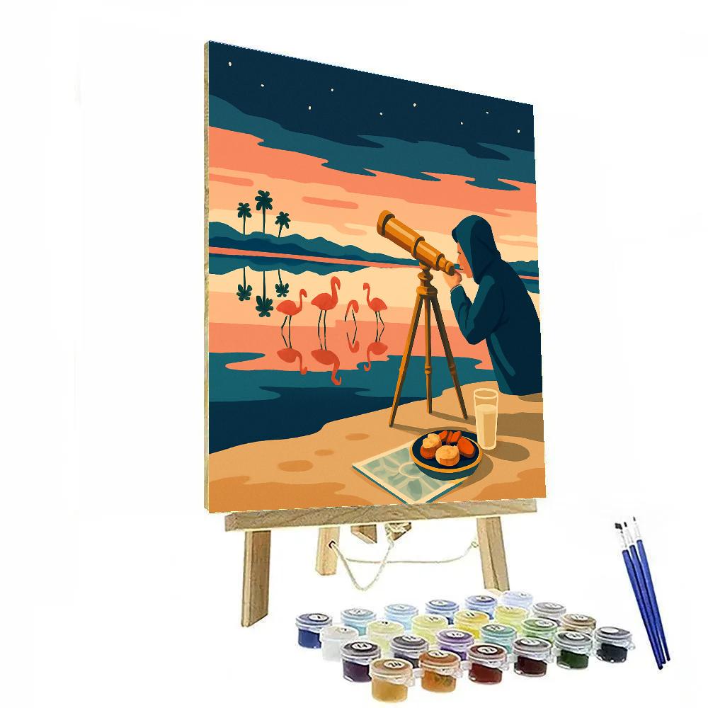 Spain Inspired Salt Flats Observatory Numbered painting kits