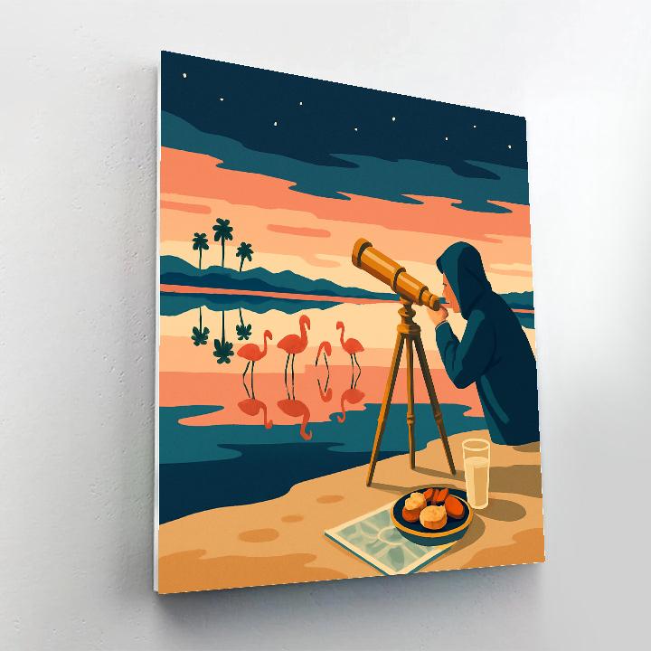 Spain Inspired Salt Flats Observatory Numbered painting kits
