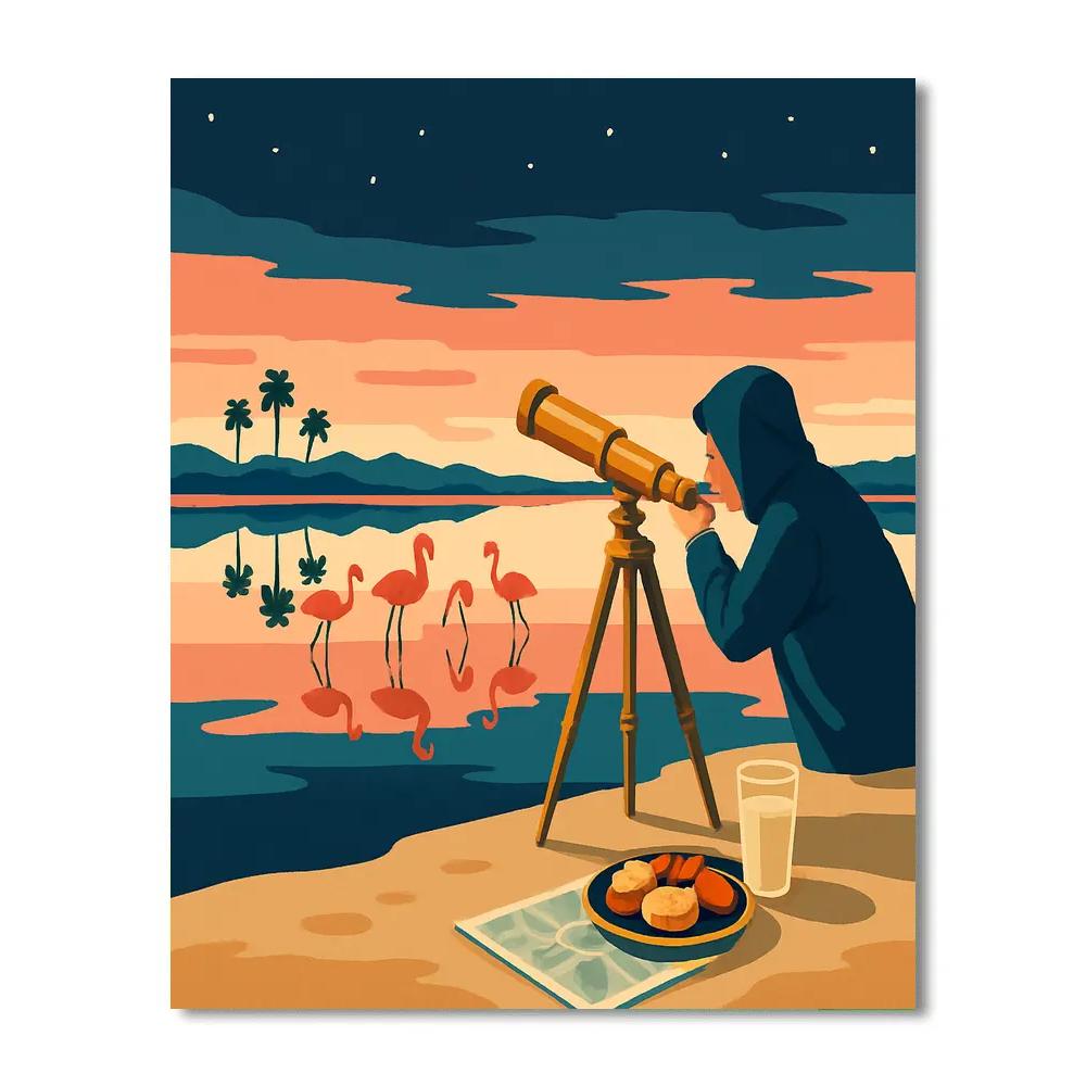 Spain Inspired Salt Flats Observatory Numbered painting kits