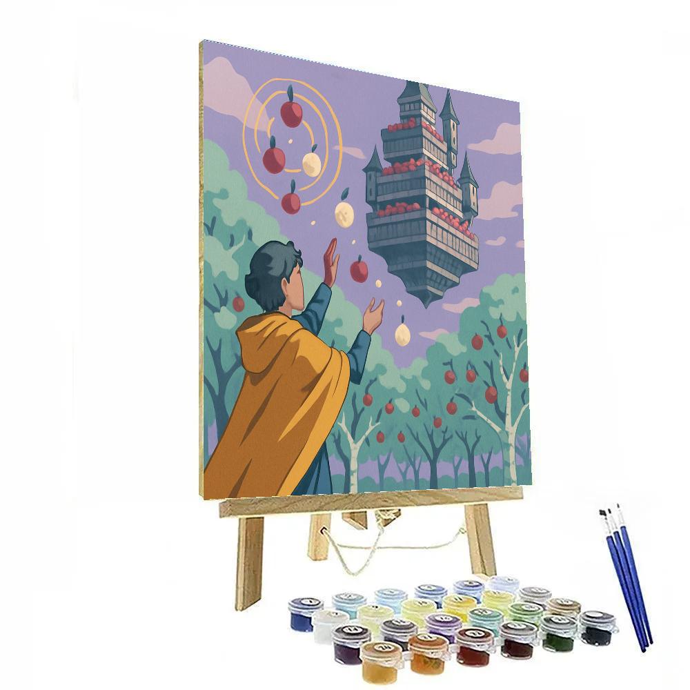 Citadel Above The Fantasy Orchard Paint by numbers art