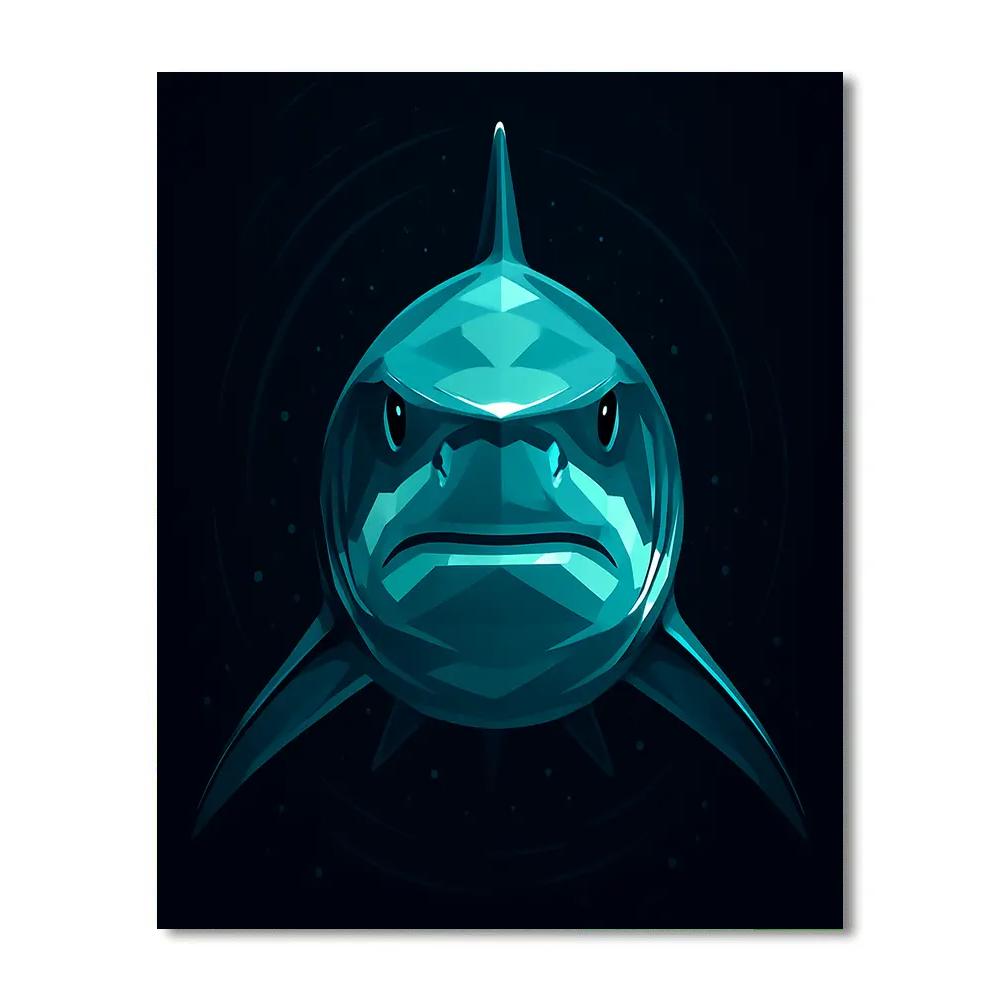 Deep Current Great White Painting by numbers kit