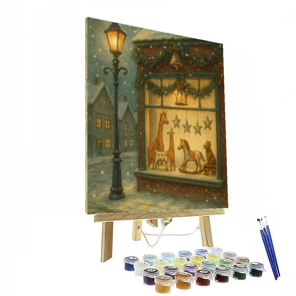 Toymakers Window On Winter Street paint by numbers