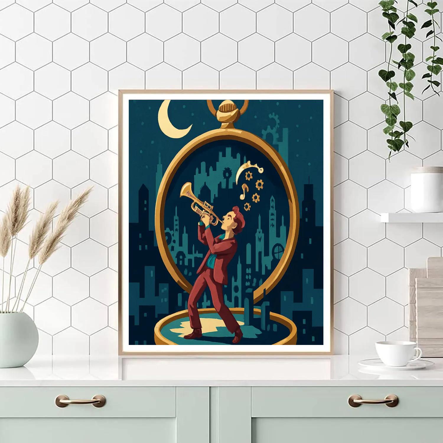 Clockwork Improvisation In Jazz paint by numbers