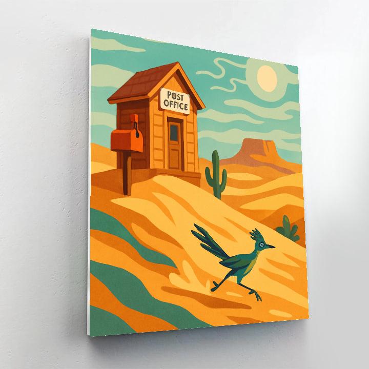 Desert Mirage Post Office Painting by numbers kit