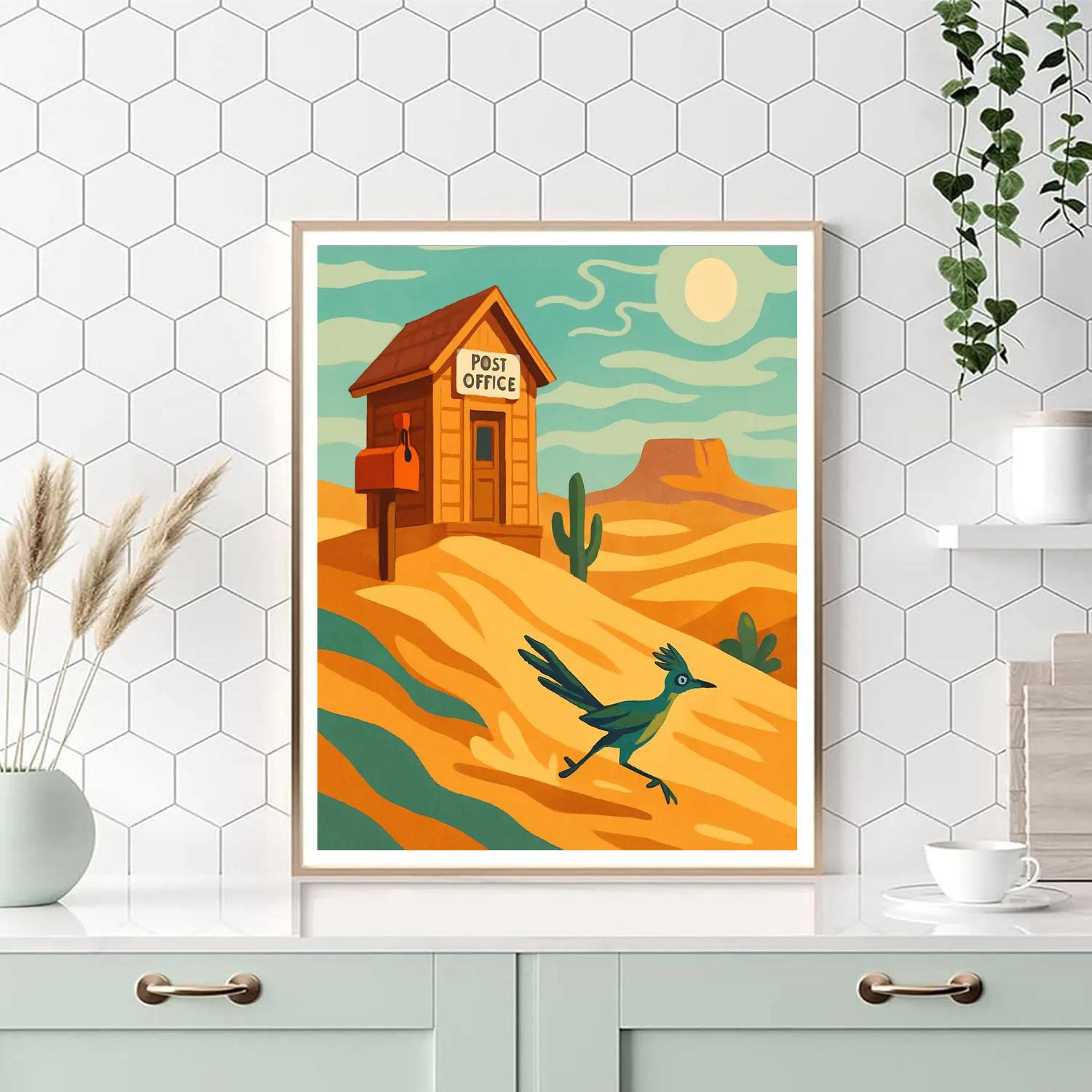 Desert Mirage Post Office Painting by numbers kit