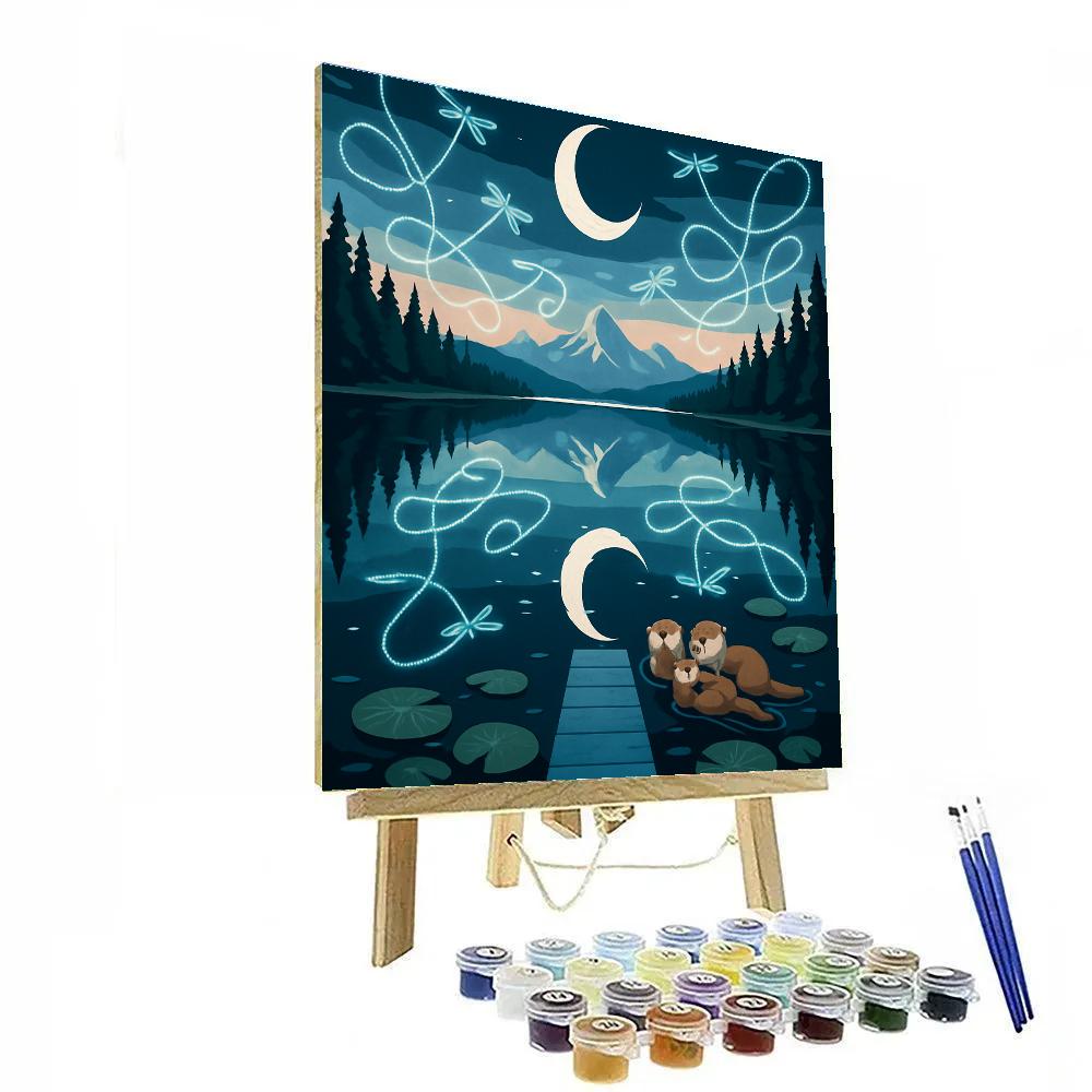 Mirror Still Water Lake Vista paint by numbers