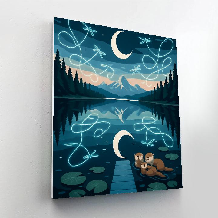 Mirror Still Water Lake Vista paint by numbers