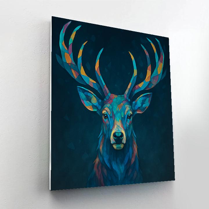 Kaleidoscope Antler Stag Painting by numbers kit