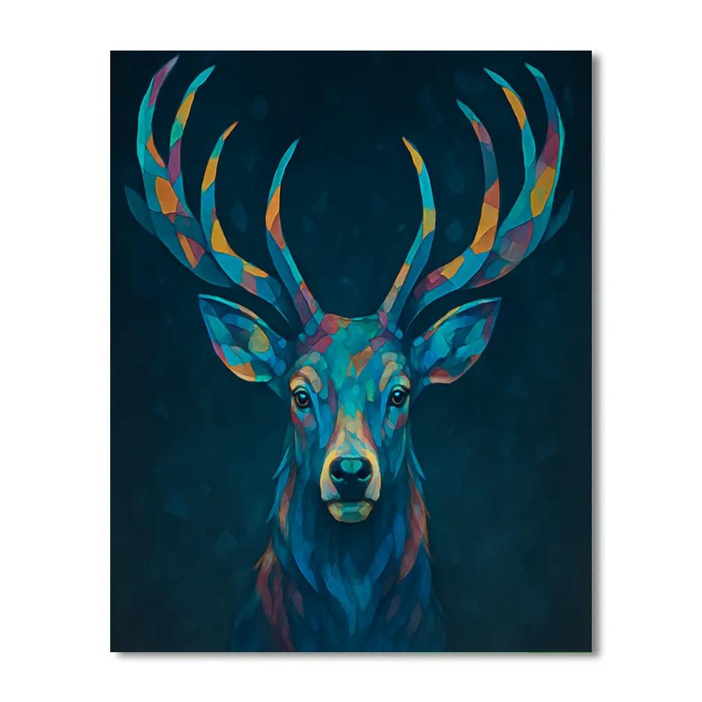 Kaleidoscope Antler Stag Painting by numbers kit