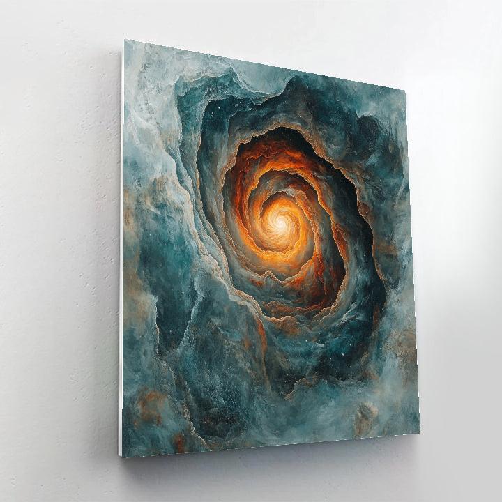Michelangelo Inspired Nebula Knot Paint by numbers art