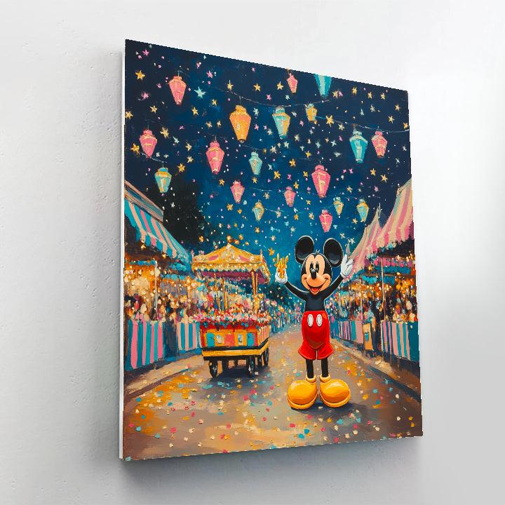 Mickey Mouse Starry Carnival Parade Number painting