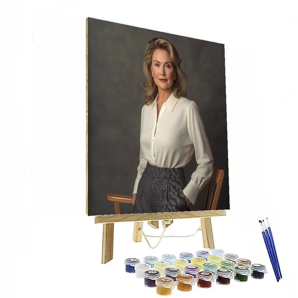 Meryl Streep: The Chameleons Crown In Quiet Spotlight paint by number