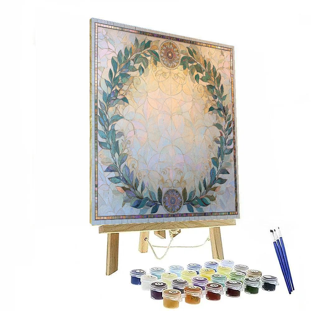 Alphonse Mucha Inspired Aurora Botanica Tapestry Paint by numbers kits