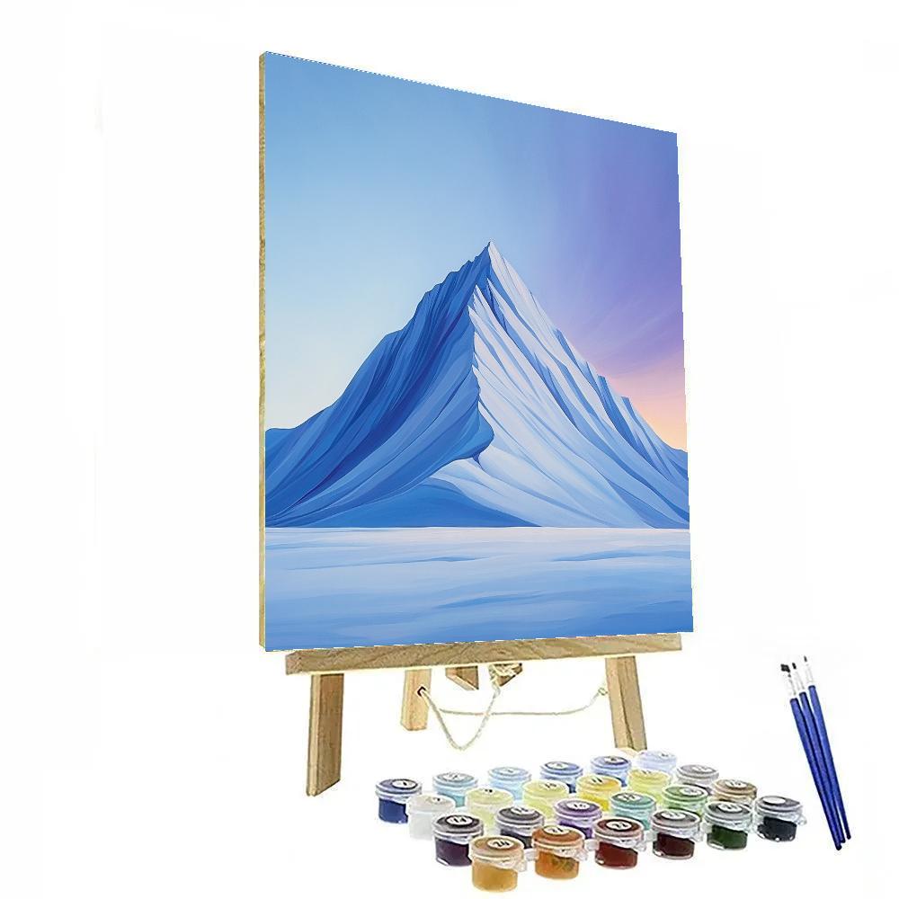 Lawren Harris Inspired Cathedral Ridge In Polar Dawn paint by numbers