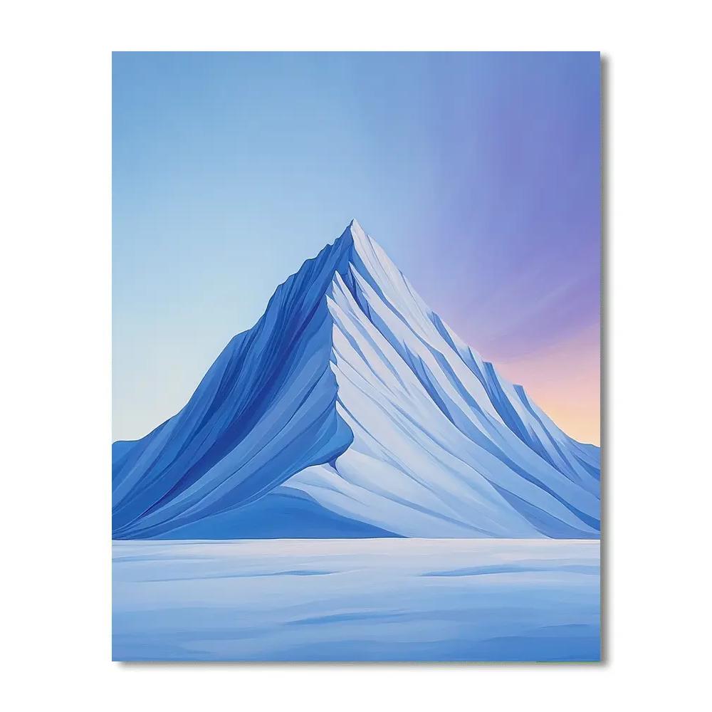 Lawren Harris Inspired Cathedral Ridge In Polar Dawn paint by numbers