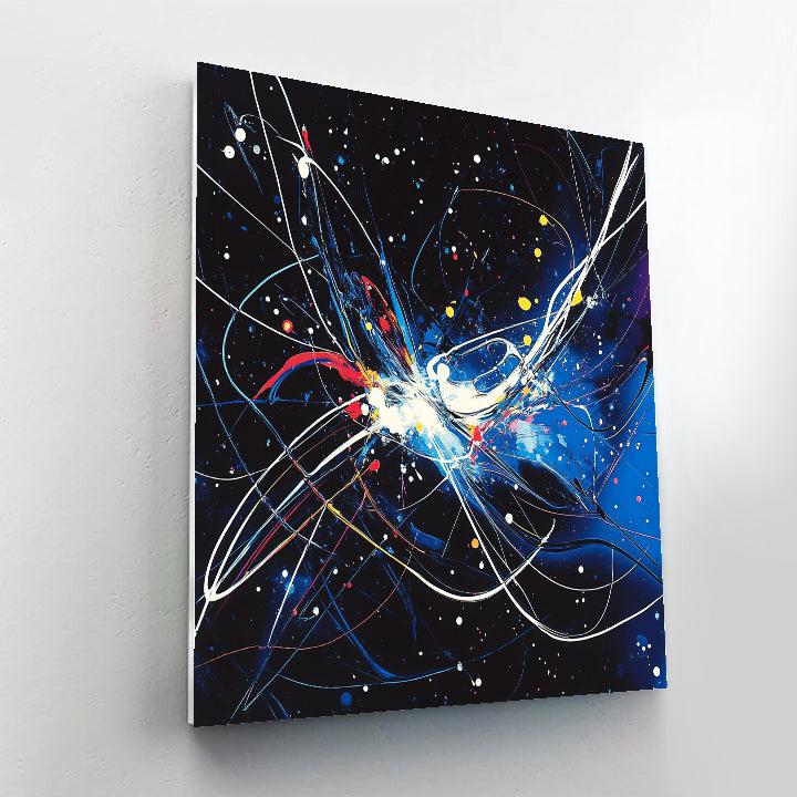 Jackson Pollock Inspired Pulsar Drift Lattice paint by color