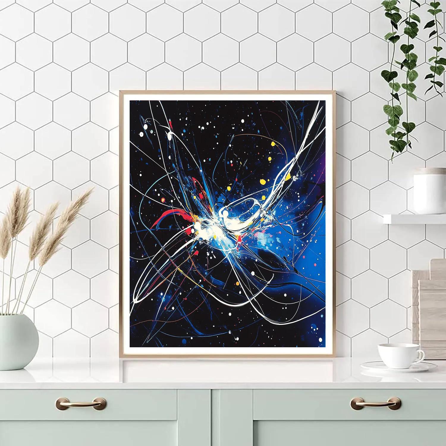 Jackson Pollock Inspired Pulsar Drift Lattice paint by color