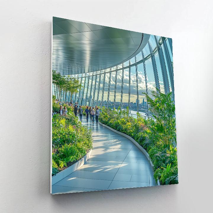 Sky Garden Walkway At 20 Fenchurch Street London United Kingdom Numbered painting kits