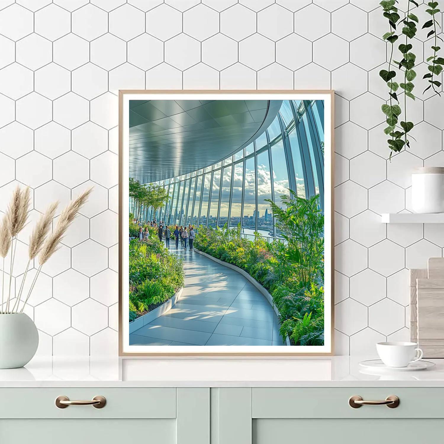 Sky Garden Walkway At 20 Fenchurch Street London United Kingdom Numbered painting kits