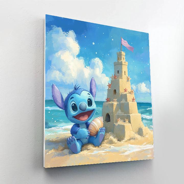 Stitch Galactic Sandcastle Splash Day Paint by numbers kits