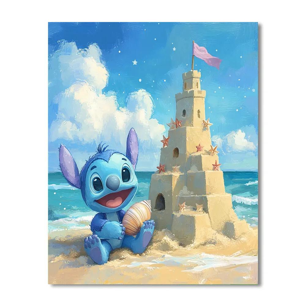 Stitch Galactic Sandcastle Splash Day Paint by numbers kits