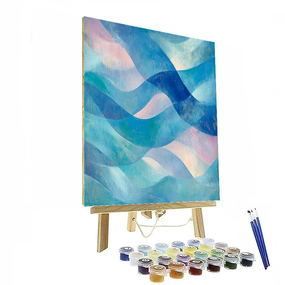 Edgar Degas Inspired Nebular Pastel Vortices Number painting