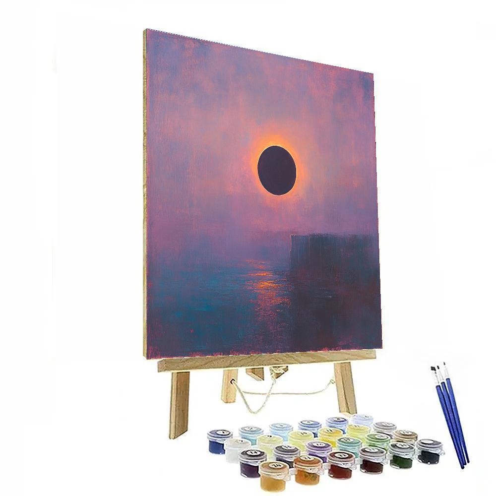 Edgar Degas Inspired Eclipse Glow In Quiet Color Fields Painting by numbers kit