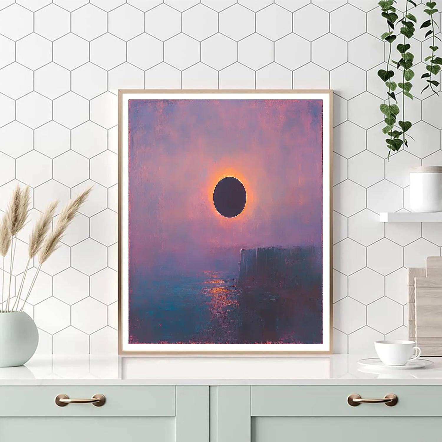 Edgar Degas Inspired Eclipse Glow In Quiet Color Fields Painting by numbers kit