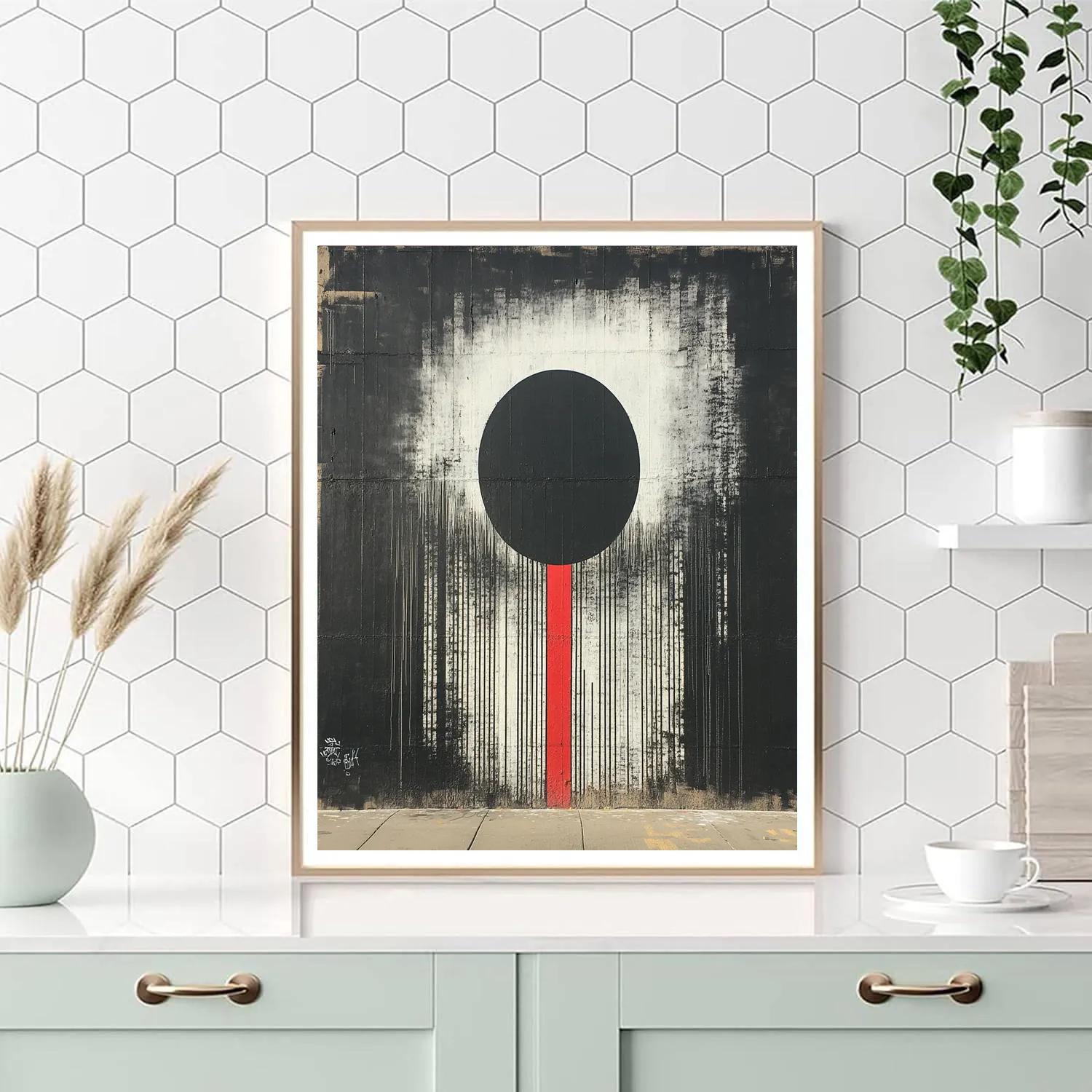 Banksy Inspired Barcode Eclipse Painting by numbers kit