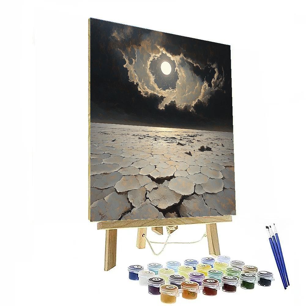 Francisco Goya Inspired Eclipse Over The Desolate Salt Plain Numbered painting kits