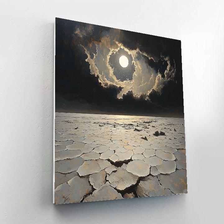 Francisco Goya Inspired Eclipse Over The Desolate Salt Plain Numbered painting kits