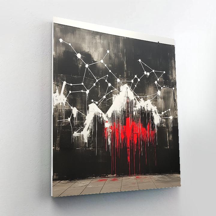 Banksy Inspired Melting Constellation Petition Paint by numbers kits