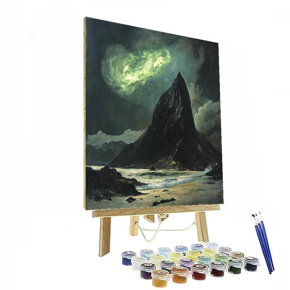 Francisco Goya Inspired Omen Sky Above The Split Basalt Ridge Numbered painting kits