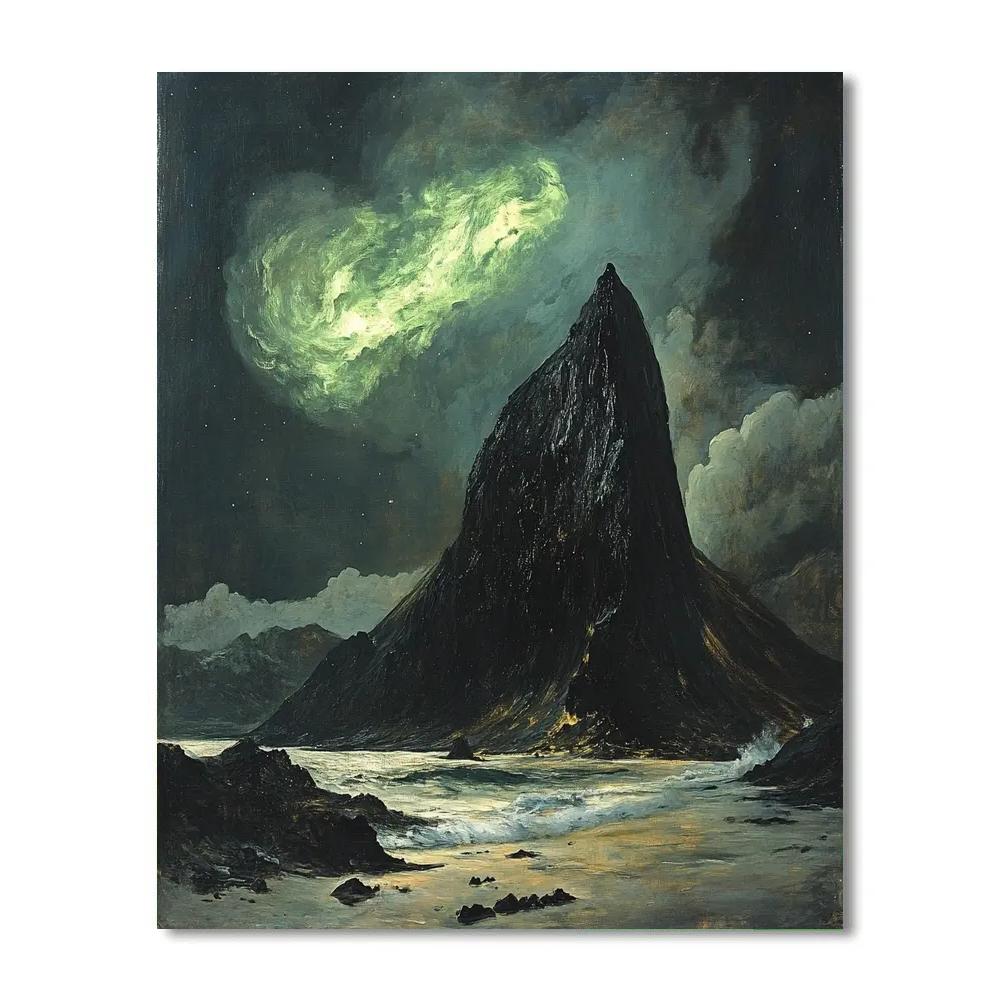 Francisco Goya Inspired Omen Sky Above The Split Basalt Ridge Numbered painting kits
