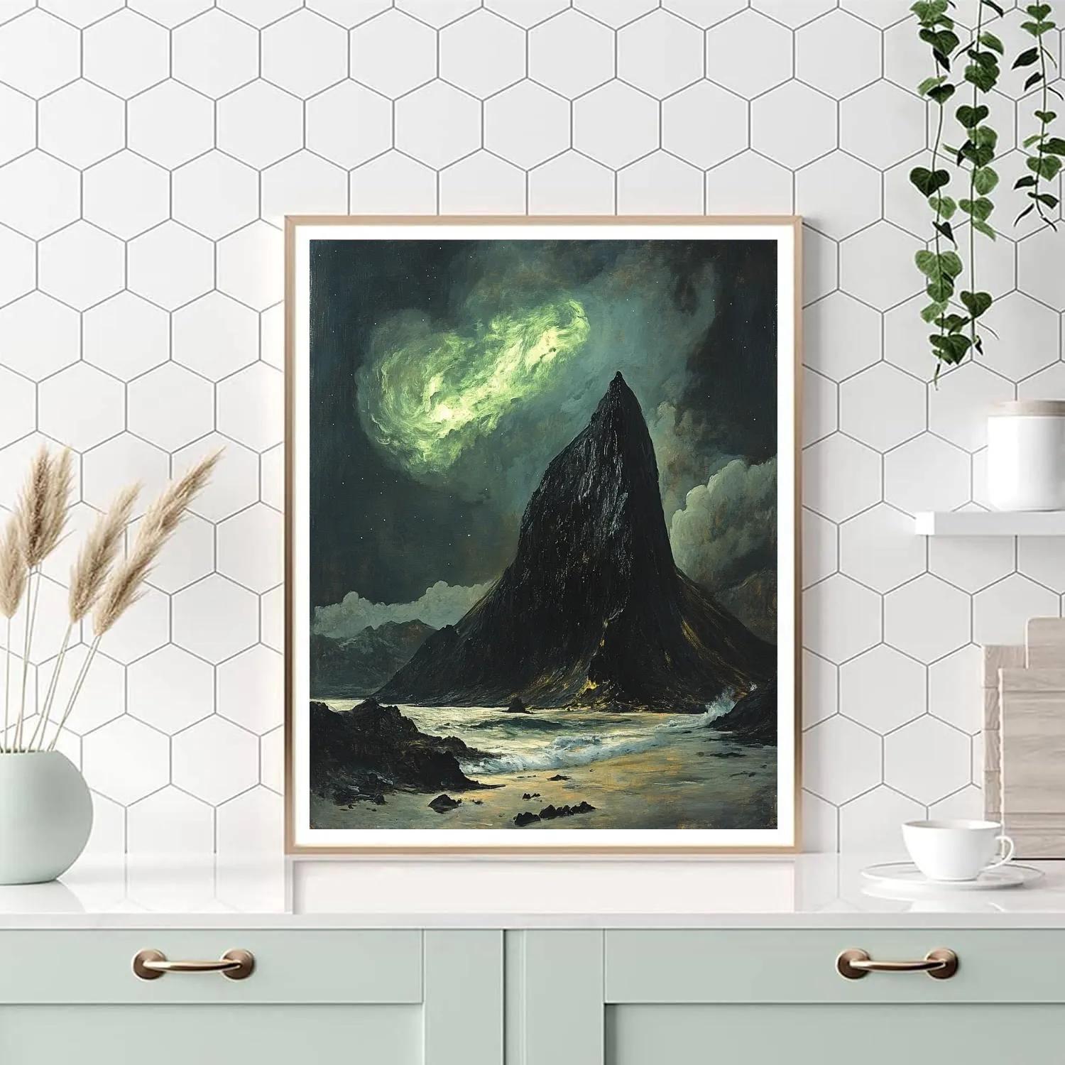 Francisco Goya Inspired Omen Sky Above The Split Basalt Ridge Numbered painting kits