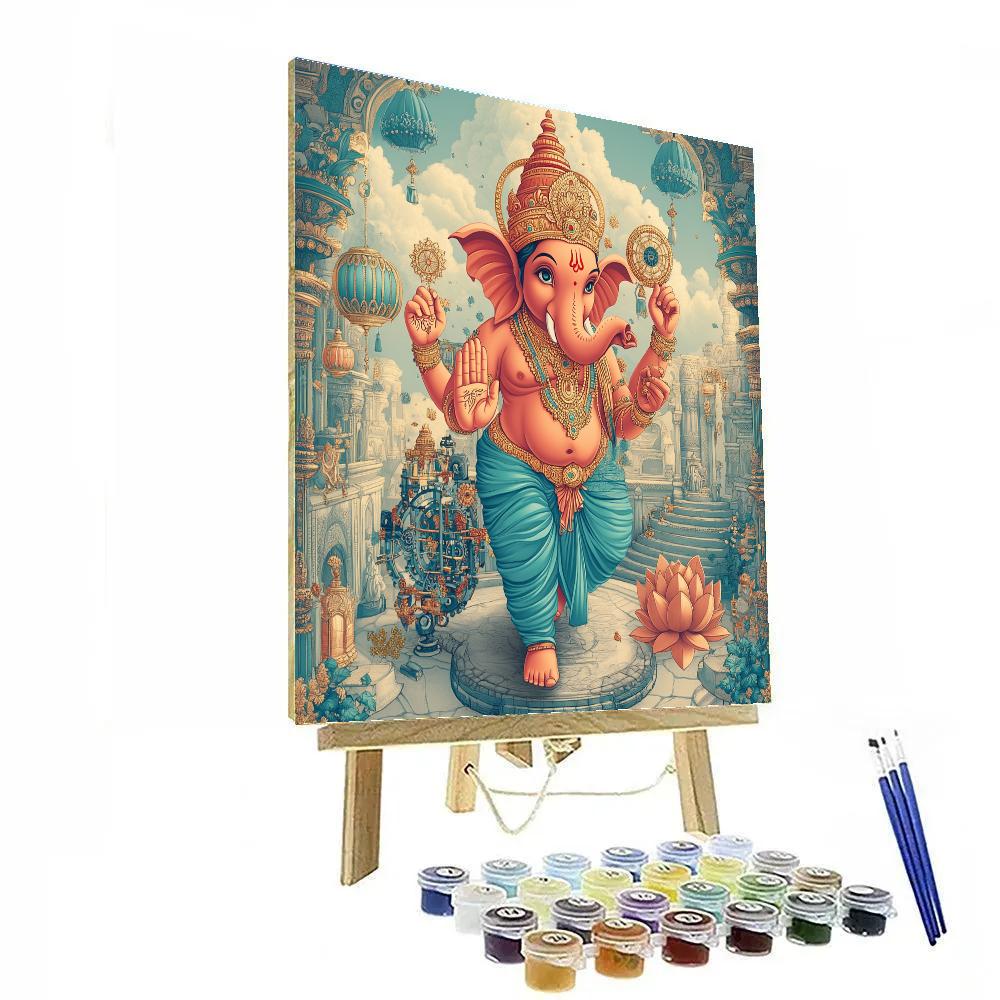 Clockwork Lotus Ganesha Parade Paint by numbers kits
