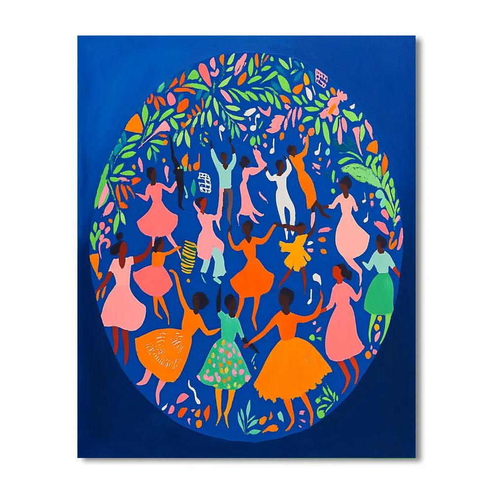 Henri Matisse Inspired Festival Dancers With Patterns DIY paint by numbers