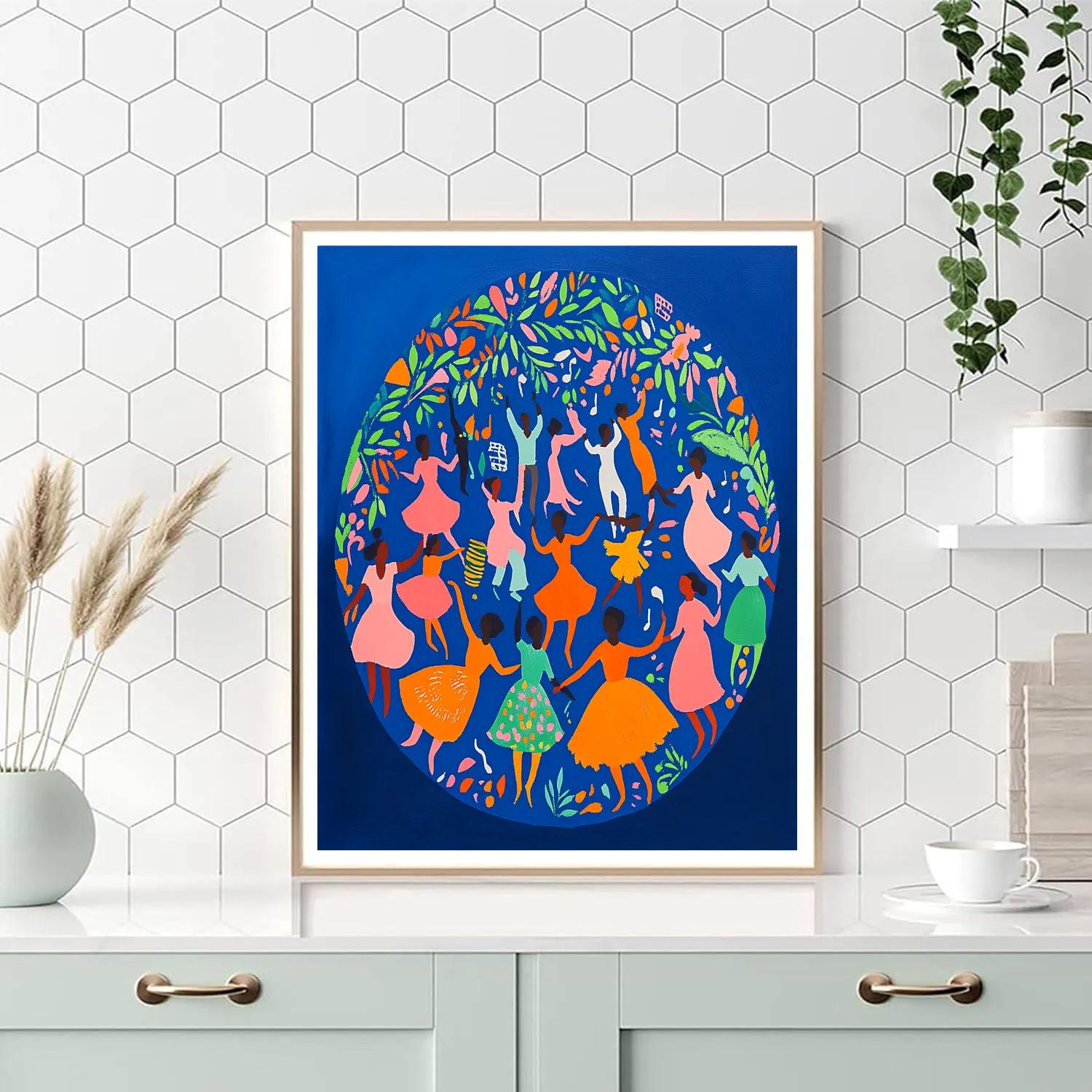 Henri Matisse Inspired Festival Dancers With Patterns DIY paint by numbers