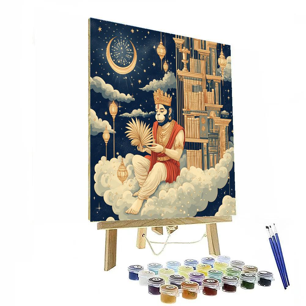 Sky Library Hanuman DIY paint by numbers