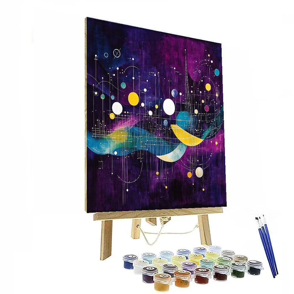 Wassily Kandinsky Inspired Abstract Music Constellations Paint by numbers art