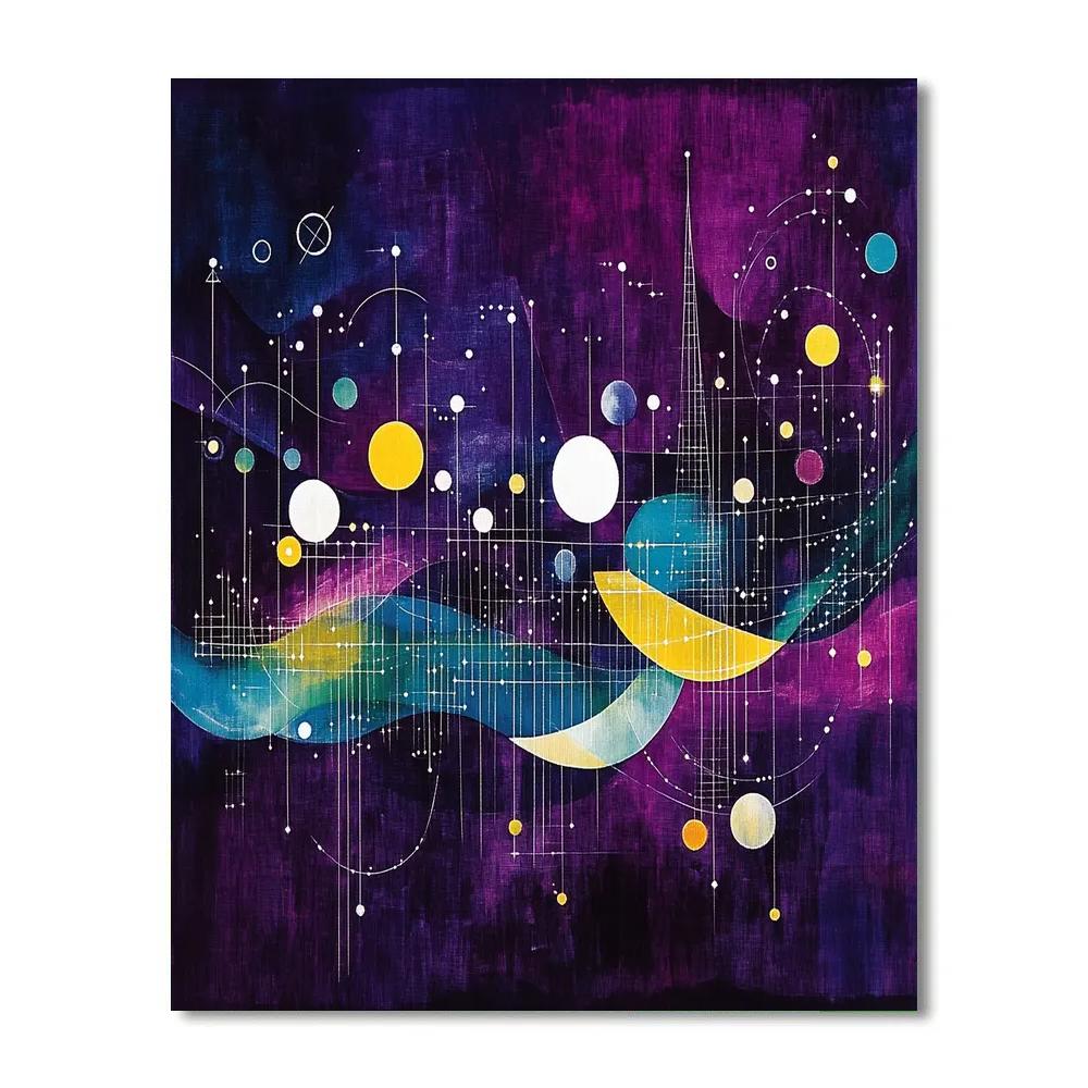 Wassily Kandinsky Inspired Abstract Music Constellations Paint by numbers art