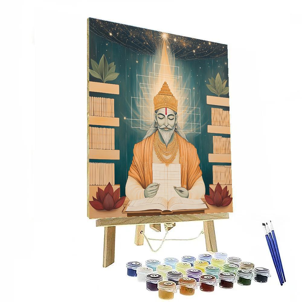 Brahma Blueprint Of The Four Vedas Painting by numbers kit
