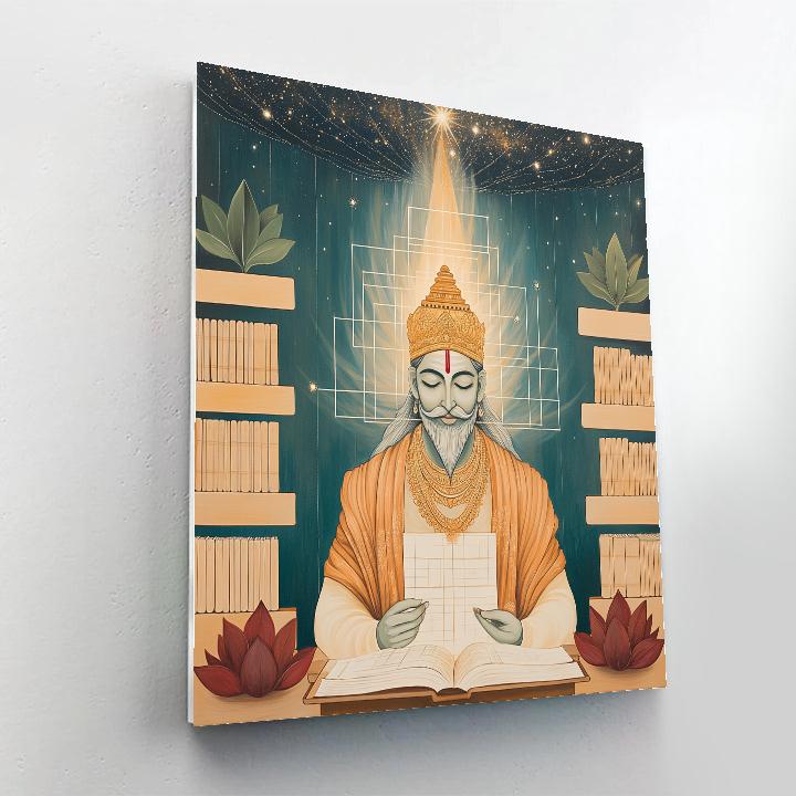 Brahma Blueprint Of The Four Vedas Painting by numbers kit