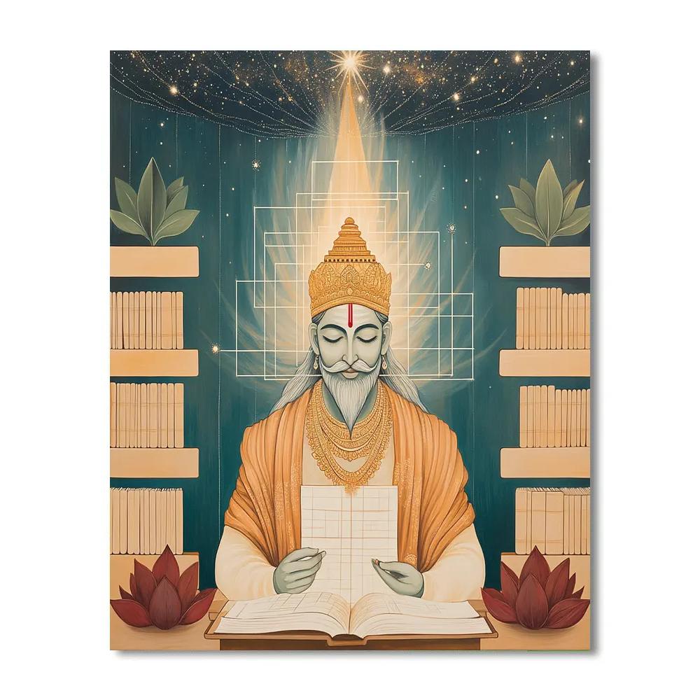Brahma Blueprint Of The Four Vedas Painting by numbers kit