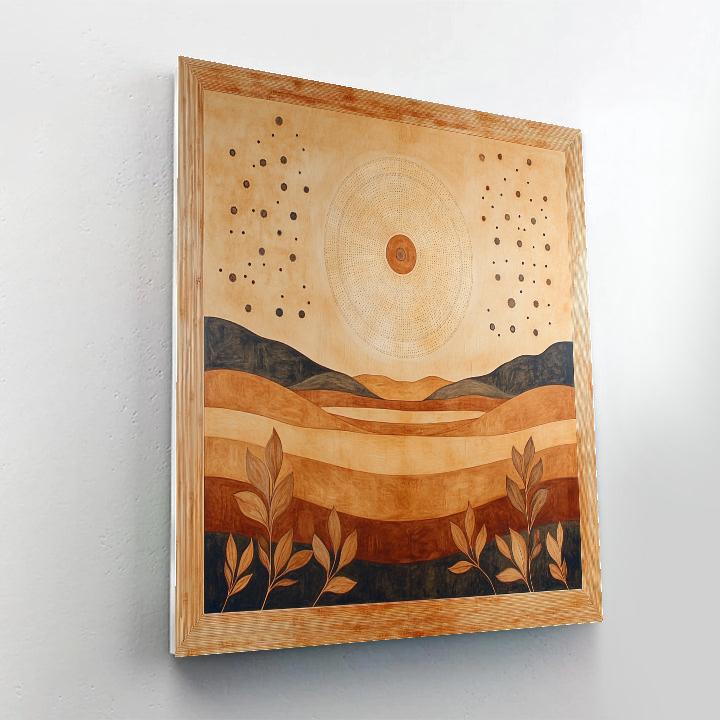 Nandalal Bose Inspired Cosmic Yantra Meadow painting number kit