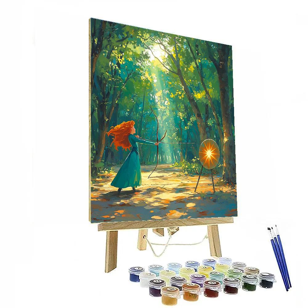 Merida Forest Archery Star Target paint by number