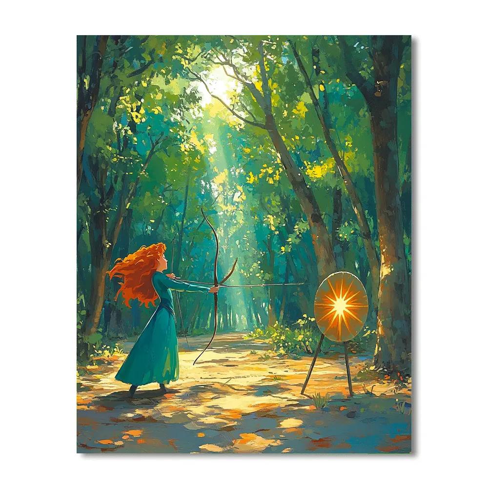 Merida Forest Archery Star Target paint by number