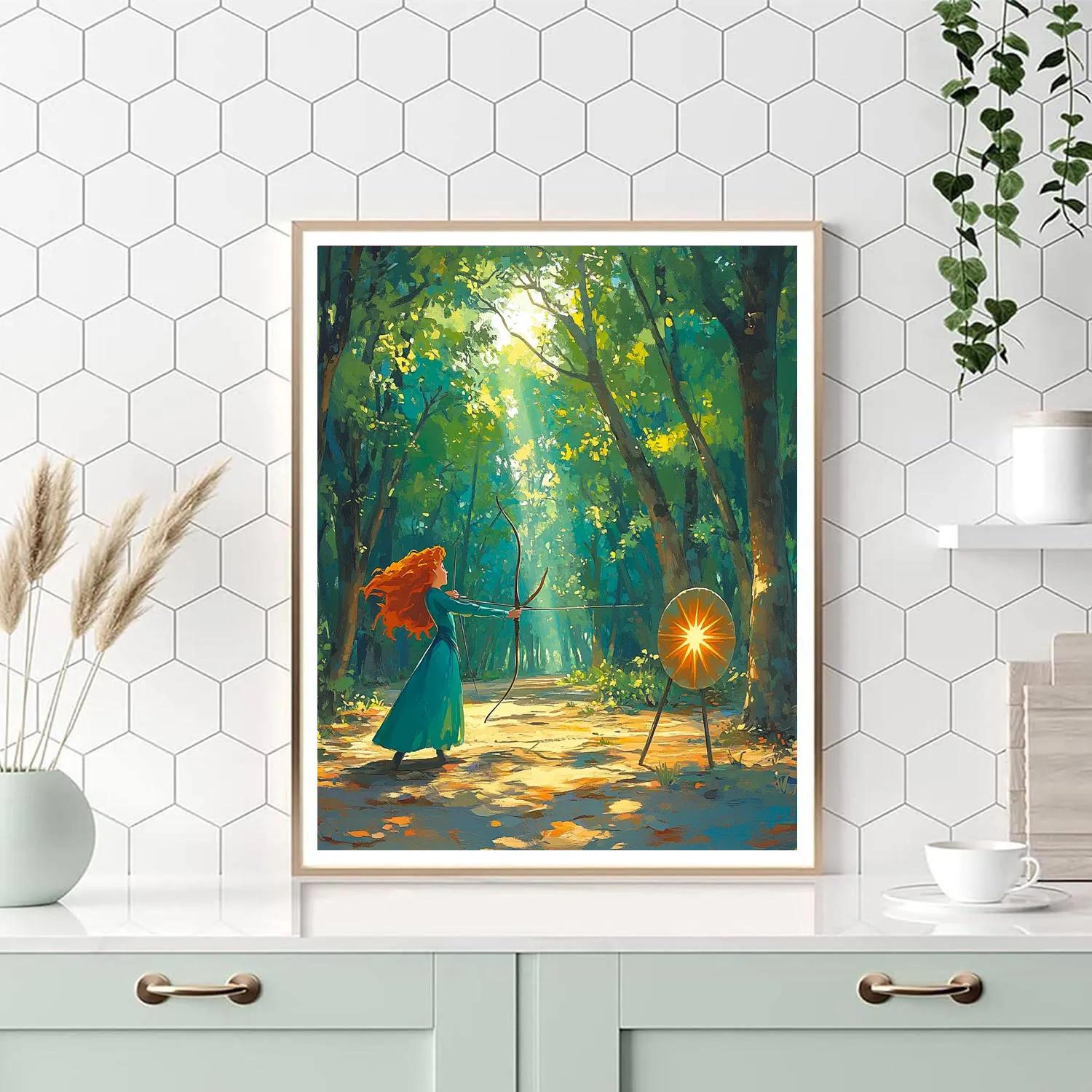 Merida Forest Archery Star Target paint by number