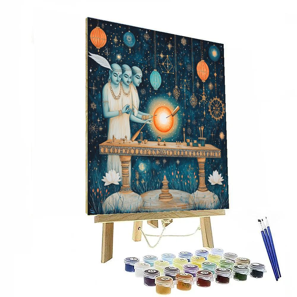 Celestial Workshop Where Brahma Forges A Universe DIY paint by numbers