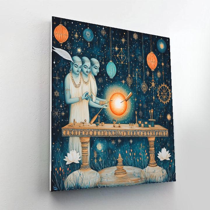 Celestial Workshop Where Brahma Forges A Universe DIY paint by numbers